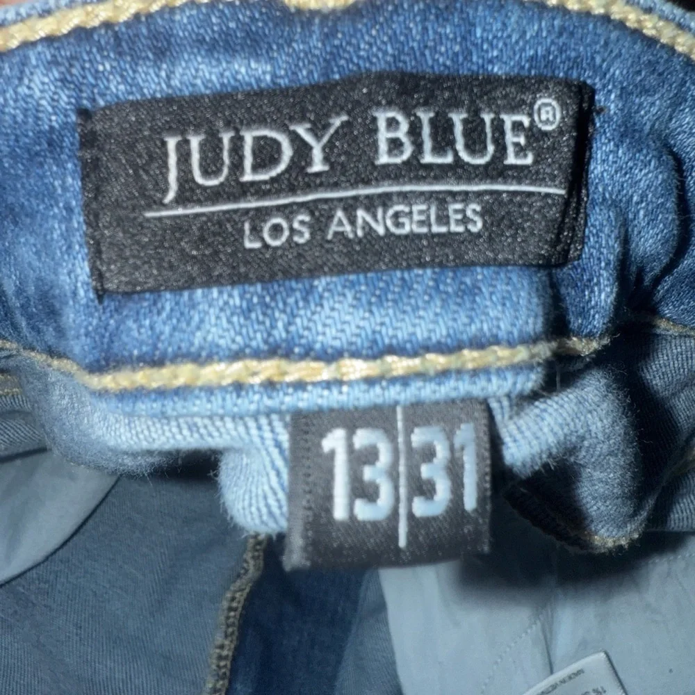 Judy Blue Light Blue Flare Jeans - Picture 2 of 5